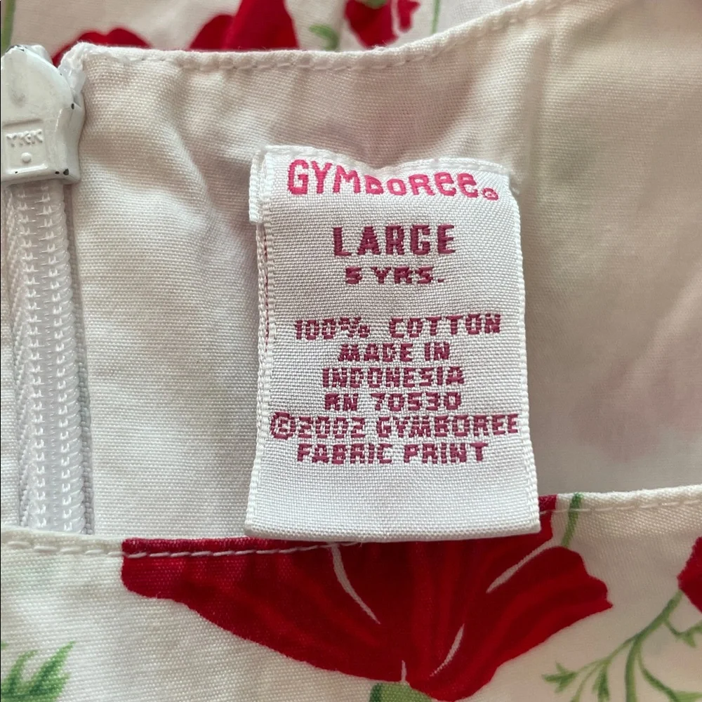 Vintage 2003 Gymboree “Poppies” Poppy Dress, Size 5